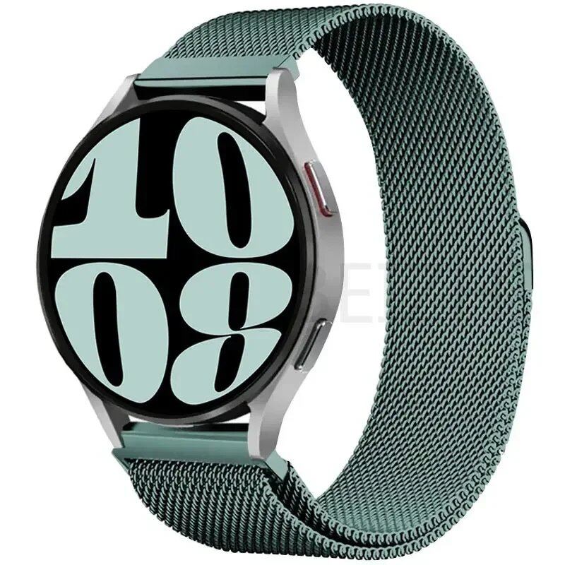 Compatible with Samsung Galaxy Watch 5/6/4/Classic, 22mm/20mm Metal Milanese Loop Magnetic Star-Like Bracelet, Hubai GT4/3/2e Strap, Size 2, Parallel Import