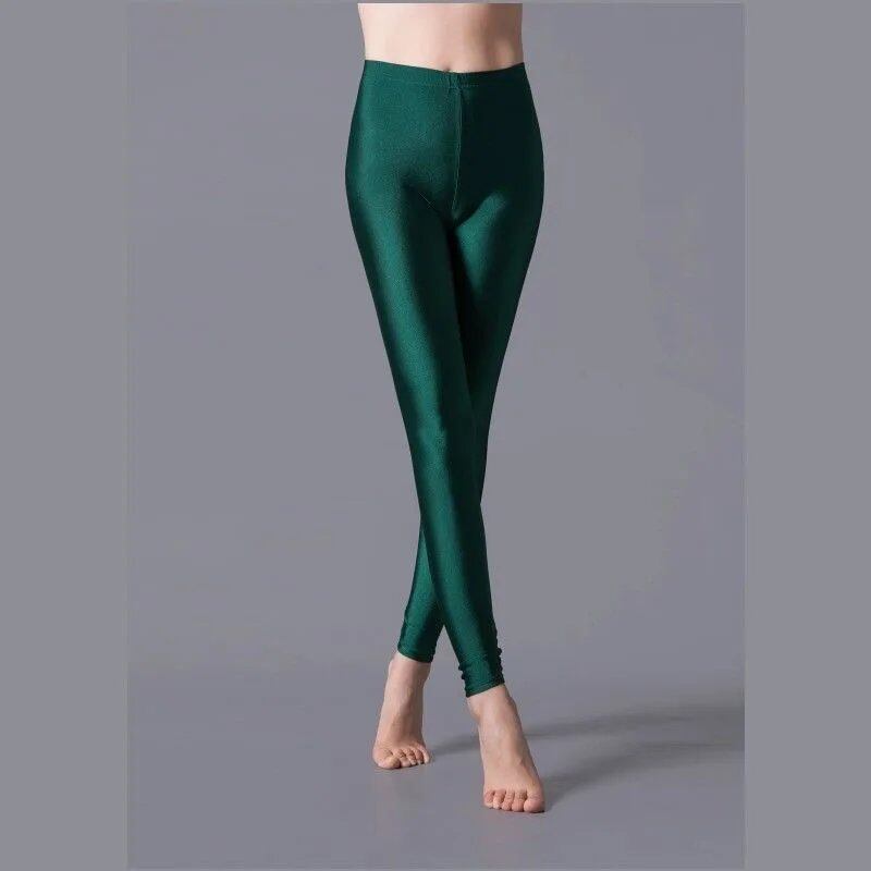 High-elastic skinny leggings, pencil pants, slimming, plus-size trousers, shiny yoga pants for women, sexy, skin-friendly, tight leggings, size: parallel import
