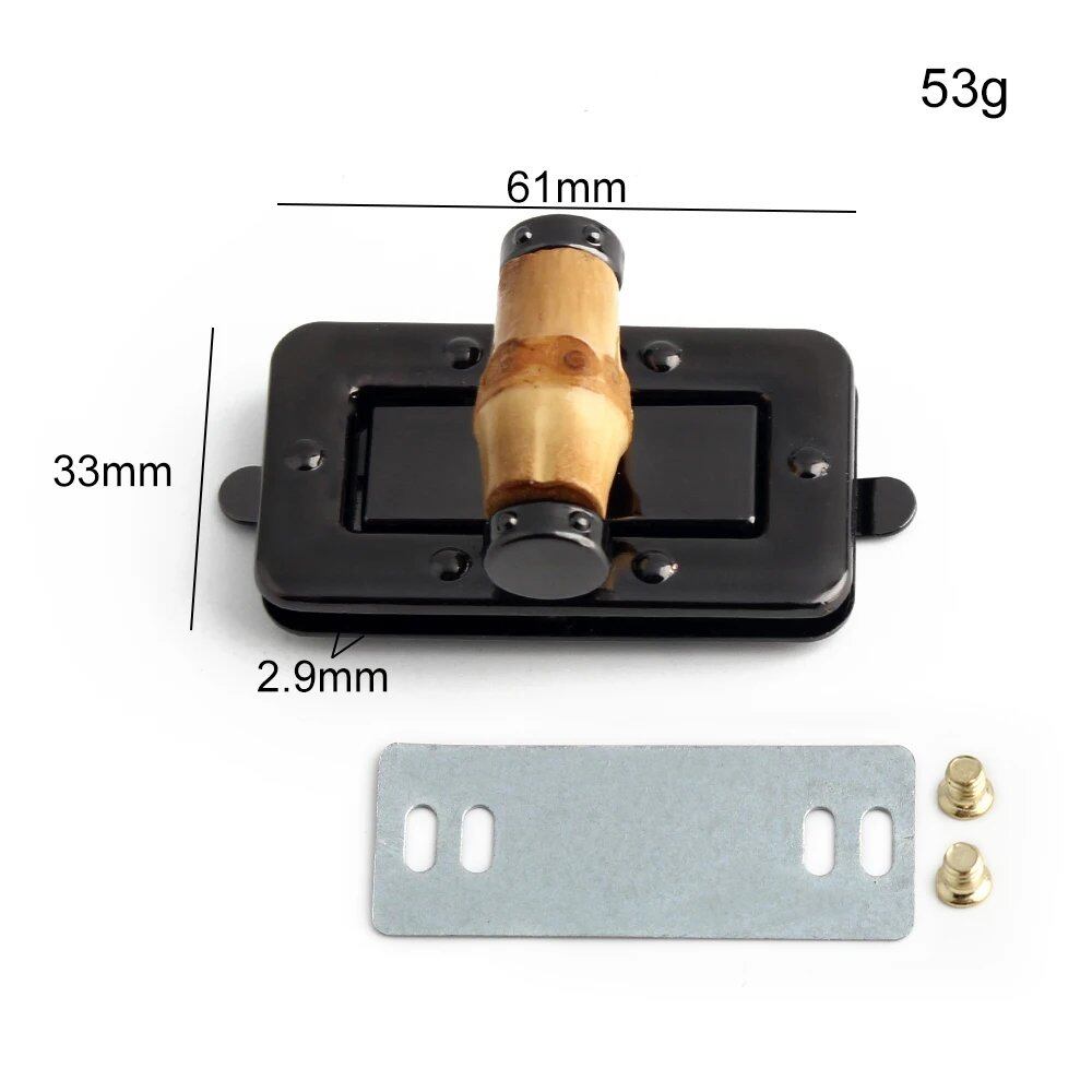 2~10個セット 5色展開 43X25mm 61X33mm バッグロック バックル ツイストロック 竹調 ターンロック サイズ: 並行輸入品