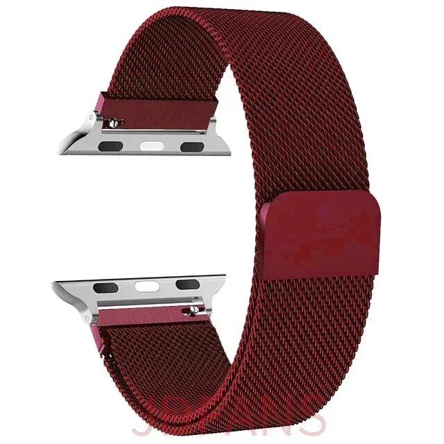 Milanese Loop Strap for Apple Watch, 44mm, 40mm, 45mm, 41mm, 42-38-44mm, Ultra 2, 49mm Metal Band, Compatible with iWatch Series 9, 8, 7, 6, SE, 5, 4, and 3, Band Color: mm, Parallel Import