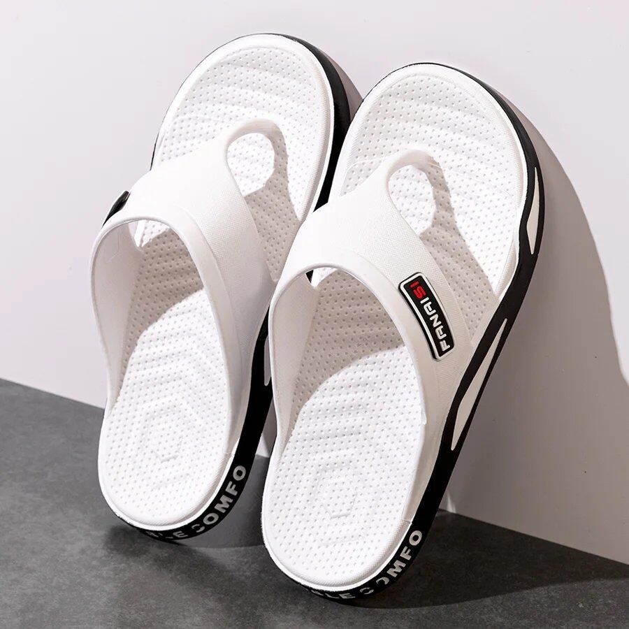 Fashionable Men's Summer Slippers, Beach Sandals, Non-Slip, Indoor/Outdoor Use, Bathroom, Couples, Leisure Sandals, Parallel Import