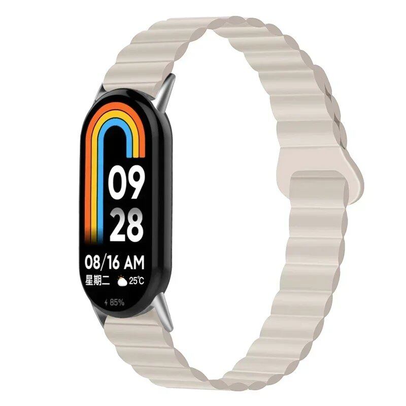 "Xiaomi Mi Band 8/9 Silicone Magnetic Strap, Sports Wristband, Accessory, Bracelet with Watch Case" Band Color: Parallel Import
