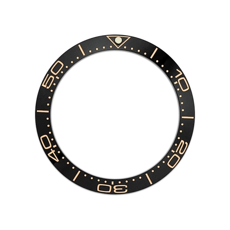 38mm Curved Ceramic Bezel Insert Ring for SKX007, SKX009, SRPD, GMT, SUB, and Seahorse Watch Cases, Men's Watch Modification Part, Parallel Import