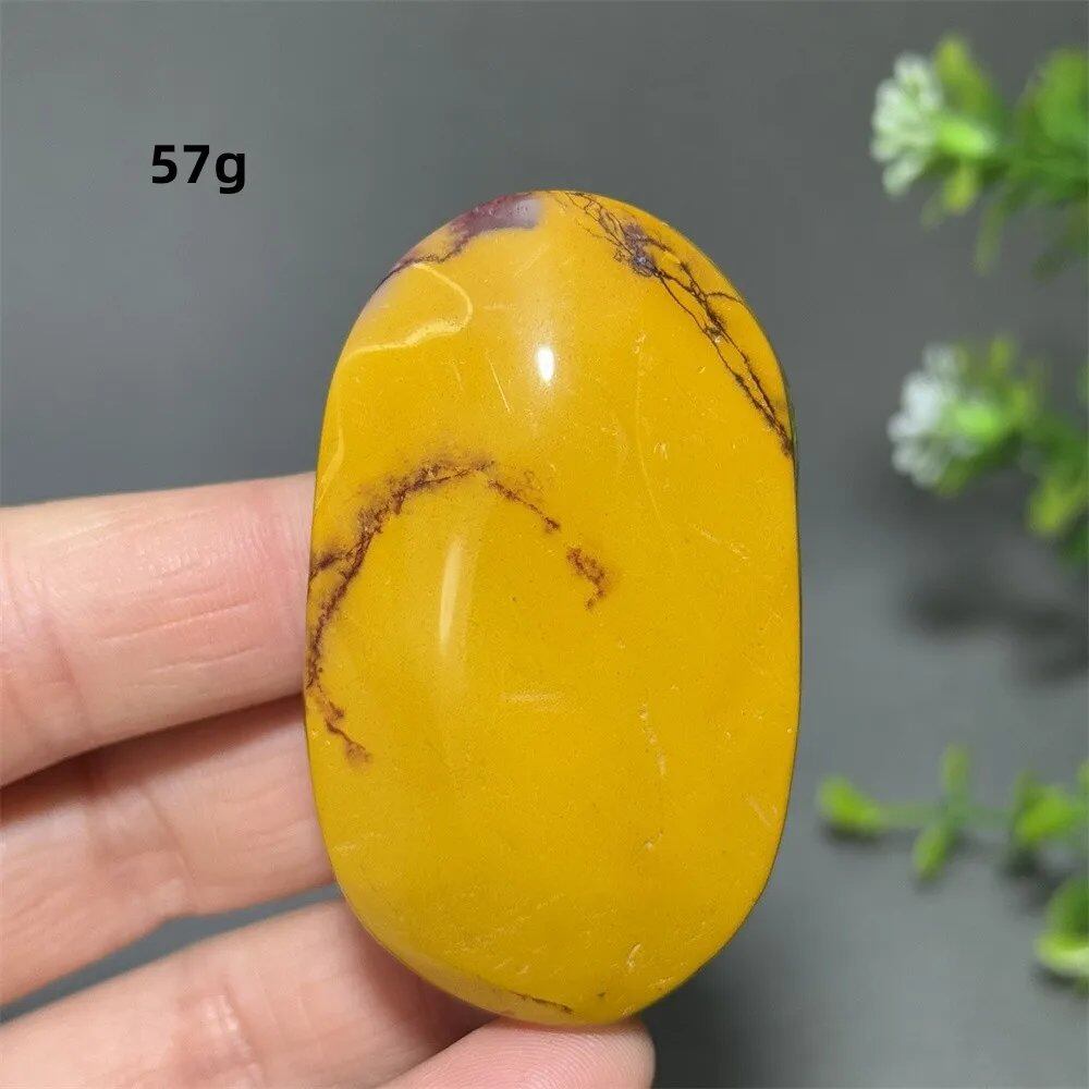 Natural Power Stone, Egg Yolk Stone, Hand Pray, Feng Shui Energy, Home Decor, Gift, Magic, Meditation, Spiritual, Prayer, Chakra Healing, Color: Parallel Import