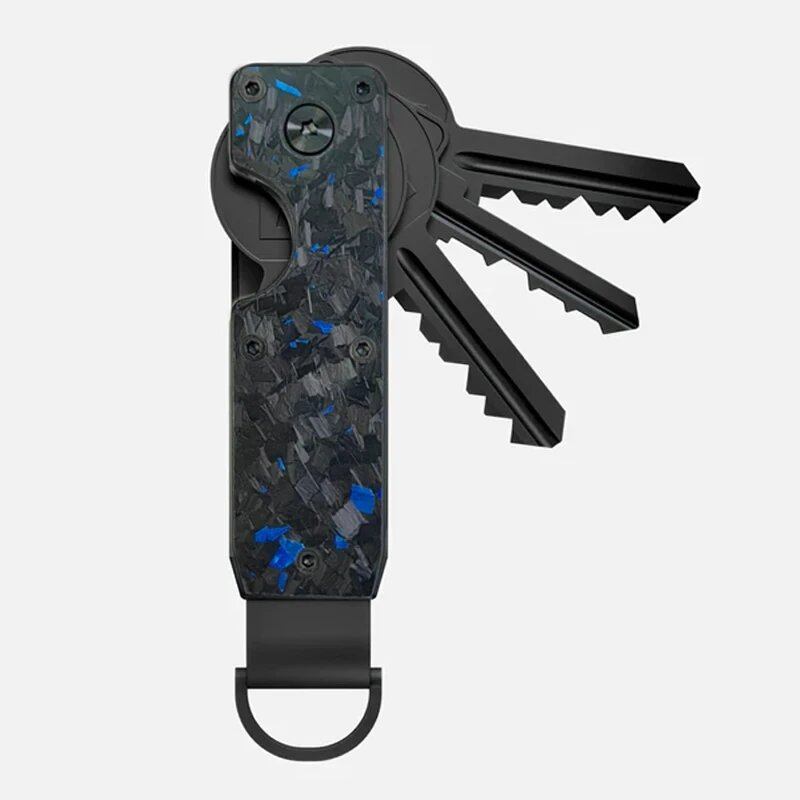 金属キーオーガナイザー キーチェーン キーホルダー 収納ボックス ストレージバックル キークリップ 2~6本対応 ロゴ固定可能 並行輸入品