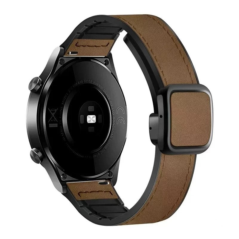 Huawei Watch GT 5 / GT 4 / GT 3 Pro / GT 2 対応 46mm 41mm レザーシリコンバンド 22mm ユニセックス ウォッチストラップ サイズ:22mmストラップ;バンドカラー: 並行輸入品