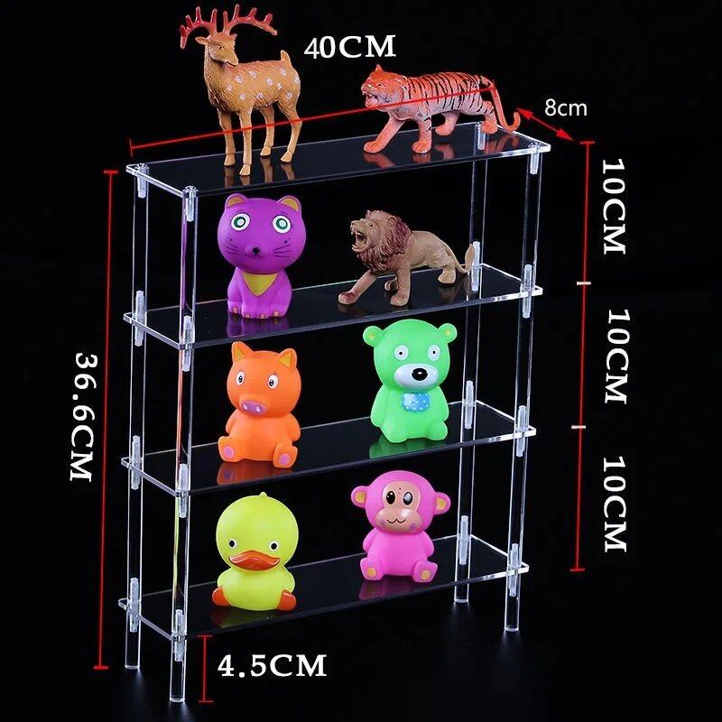 1-5 Tier Acrylic Display Stand/Clear Case (for Cupcakes, Perfume, Dolls, Amiibo, and Funko POP Figures) Color: Parallel Import