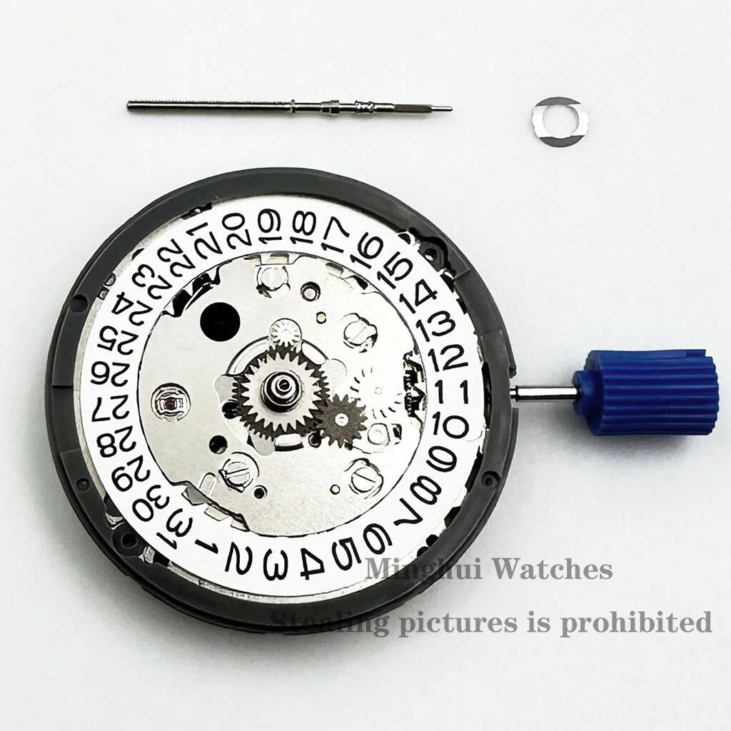 White calendar, 24 jewels, high-precision NH34 mechanical movement, winding, NH34 automatic, stem set, parallel import