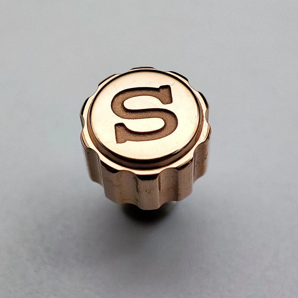 Stainless Steel Watch Crown Accessory Handle for 7S26/NH35/NH36/NH35a/NH36a/NE15/4R35/4R36/6R15 Movements (Compatible with SKX007/SKX009) Parallel Import