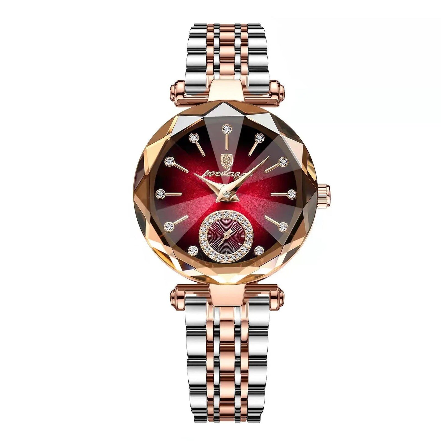 POEDAGAR Luxury Elegant Women's Waterproof Stainless Steel Quartz Watch, Simple Casual Dress Watch, Color: 719, Parallel Import