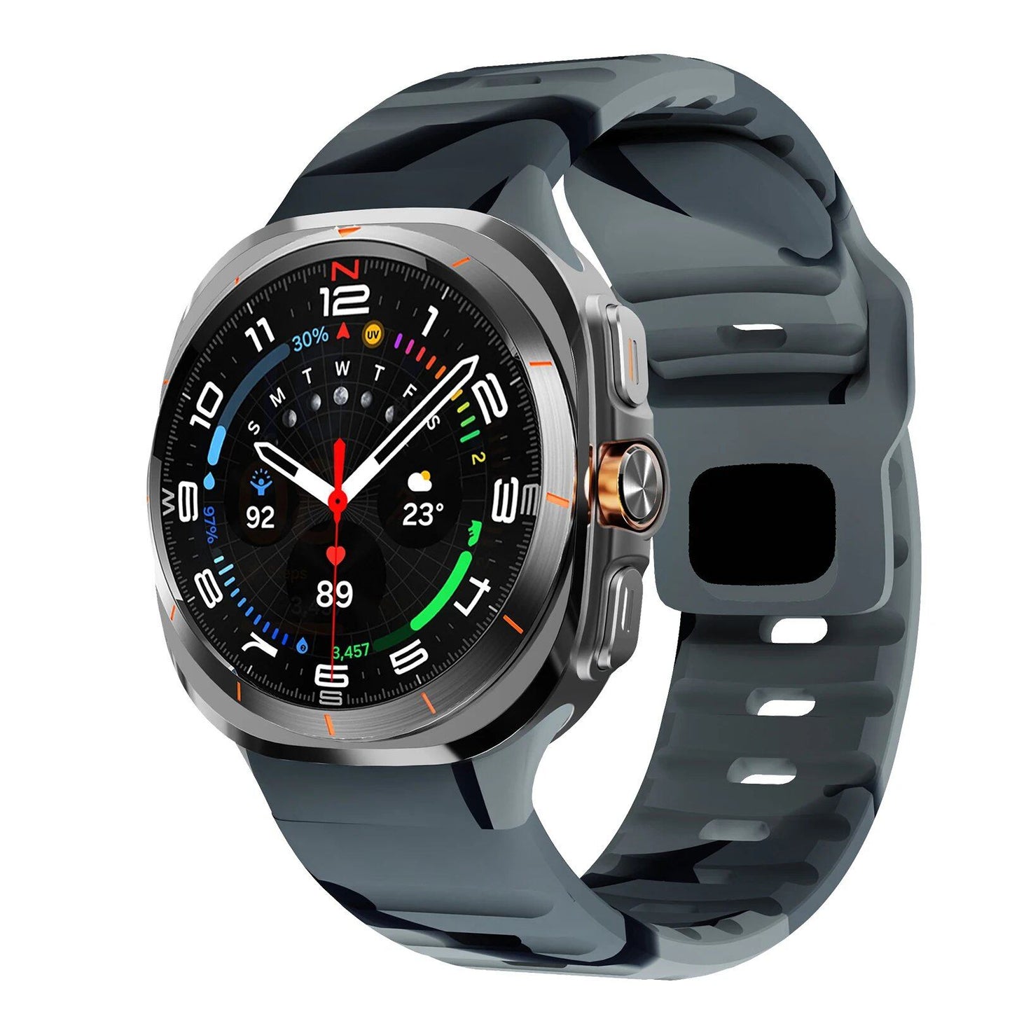 47mm Sport Silicone Strap Replacement for Samsung Galaxy Watch 7 Ultra. Band Color: ; Band Width: Compatible with Galaxy Watch 7 Ultra. Parallel Import.