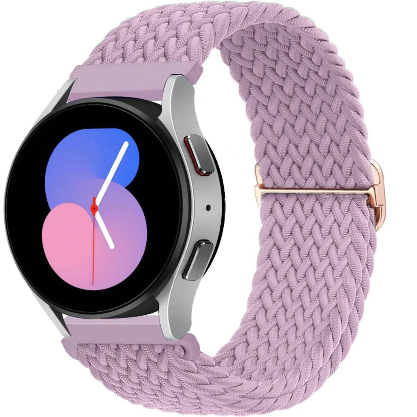 Compatible with Samsung Galaxy Watch 7, 6, 5, and 4 (40mm, 44mm, 6 Classic, 43/47mm), 20mm and 22mm nylon straps. Compatible with Huawei Watch 3 and 4 Pro, Solo Loop woven bands. Band Color: mm; Ships from: Parallel Import.