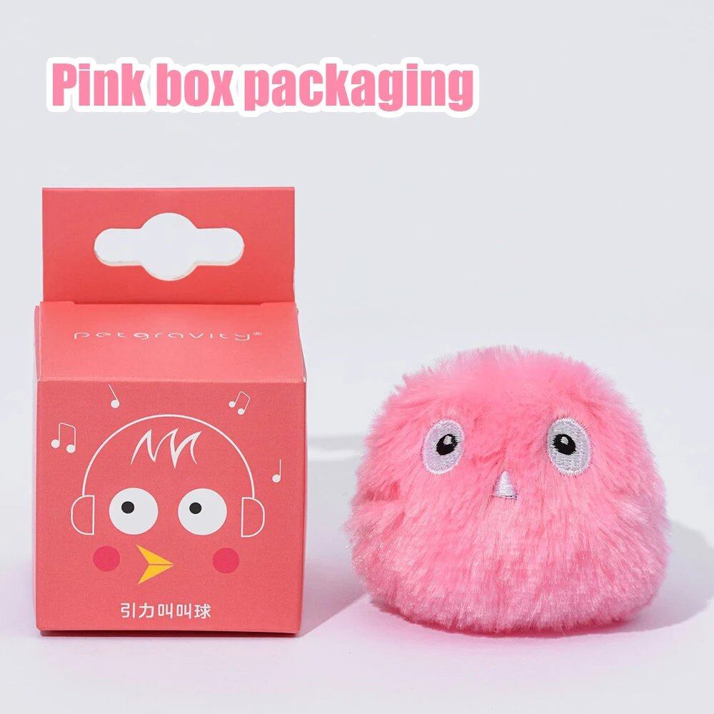 1/3-Piece Interactive Ball, Smart Cat and Dog Toy, Plush Toy with Electric Catnip, Training Toy for Kittens, Touch Sound, Pet Supplies, Squeaky Ball, Size: Small; Color: Parallel Import
