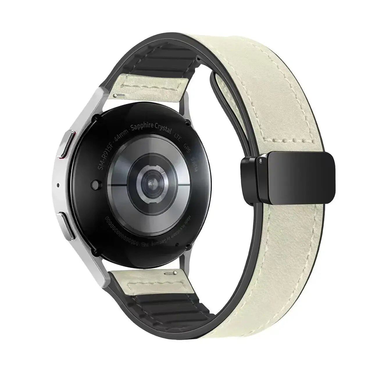 CMF Watch Pro 2用 レザーシリコンバンド マグネットバックル リストバンド 交換用ベルト(Nothing Watch Pro 2対応) バンドカラー: 並行輸入品