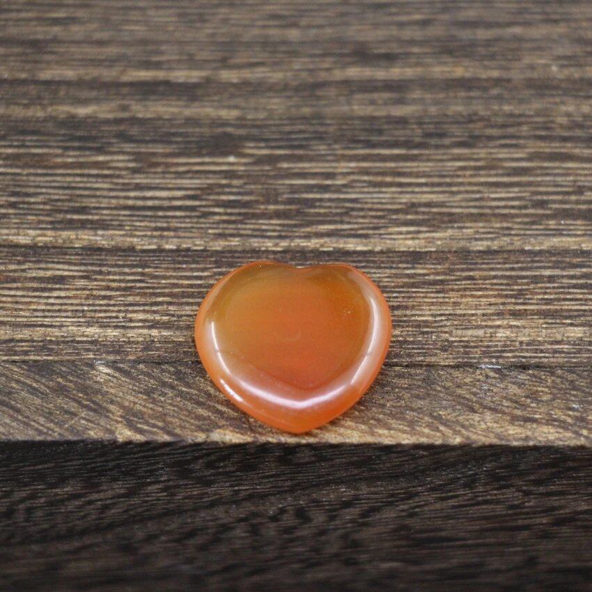 20mm Puff Heart Crystal Palm Energy Stone Pendant by MKING, Reiki Healing, Quartz, Meditation, Pocket Gemstone, Spiritual Flake, Gift, Parallel Import