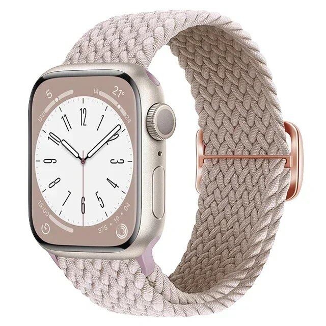 Apple Watch Ultra 2用ナイロンストラップ バンド 49mm 40mm 44mm 41mm 38mm 45mm 伸縮ブレイデッドループ リストバンド iWatch Series 9/8/7/6/SE/5/4対応 バンドカラー:mm 並行輸入品