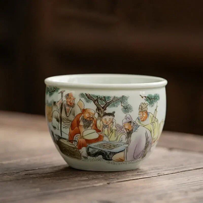 1個 伝統 陶磁器 湯呑み 手作り 磁器茶碗 ティーカップ 家庭用 茶器 旅行用 瞑想カップ 130ml カラー:ティーカップ;容量:7.3×5.2cm 130ml 並行輸入品1個 伝統 陶磁器 湯呑み 手作り 磁器茶碗 ティーカップ 家庭用 茶器 旅行用 瞑想カップ 130ml カラー:ティーカップ;容量:7.3×5.2cm 130ml 並行輸入品