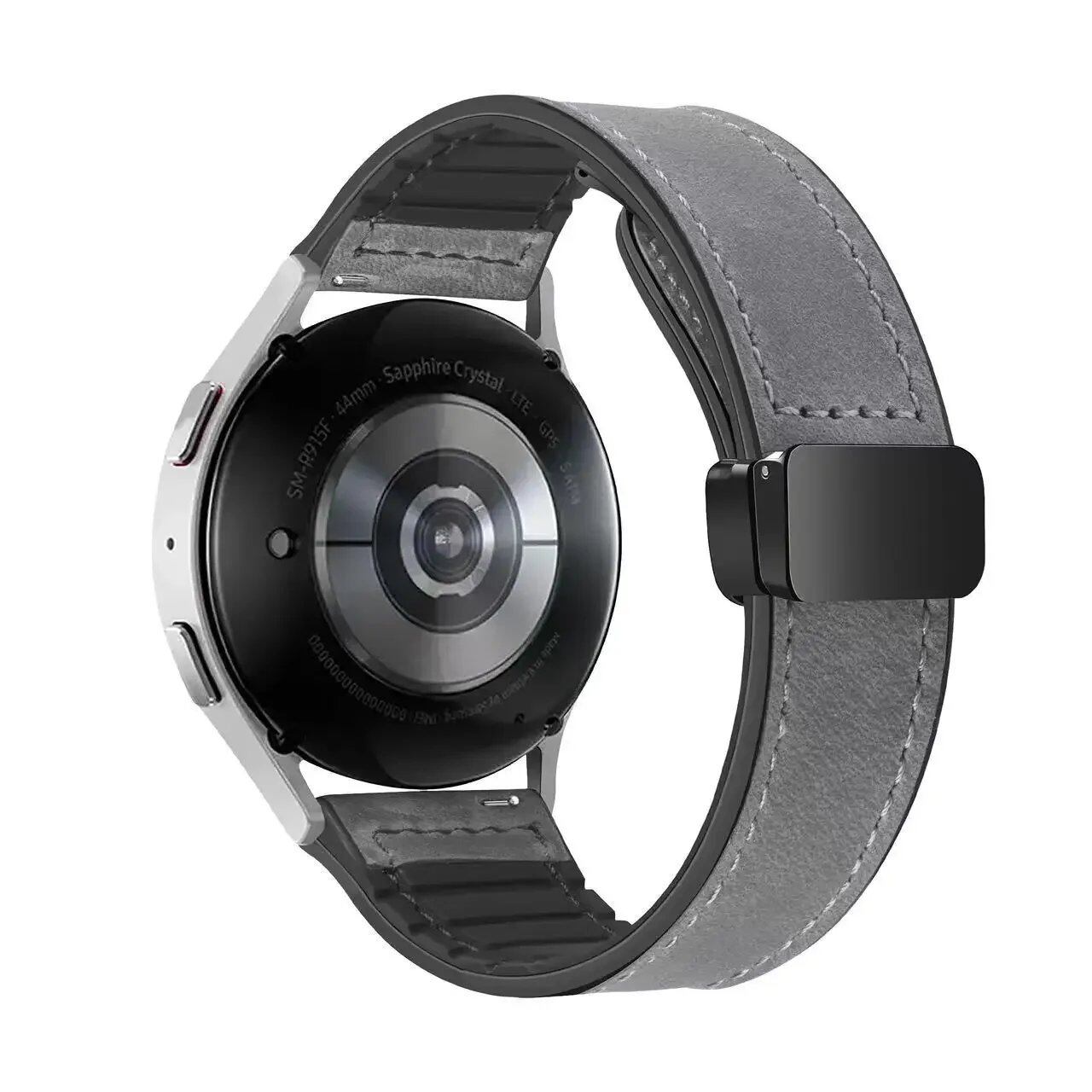 CMF Watch Pro 2用 レザーシリコンバンド マグネットバックル リストバンド 交換用ベルト(Nothing Watch Pro 2対応) バンドカラー: 並行輸入品