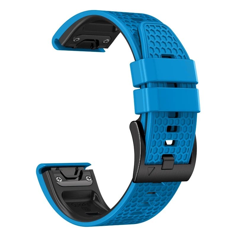 Compatible with Garmin Forerunner 965, 955, 945, 935 and Fenix 8, 7, 6, 5, 22mm and 26mm QuickFit Sport Silicone Wristbands, Band Color: mm, Parallel Import