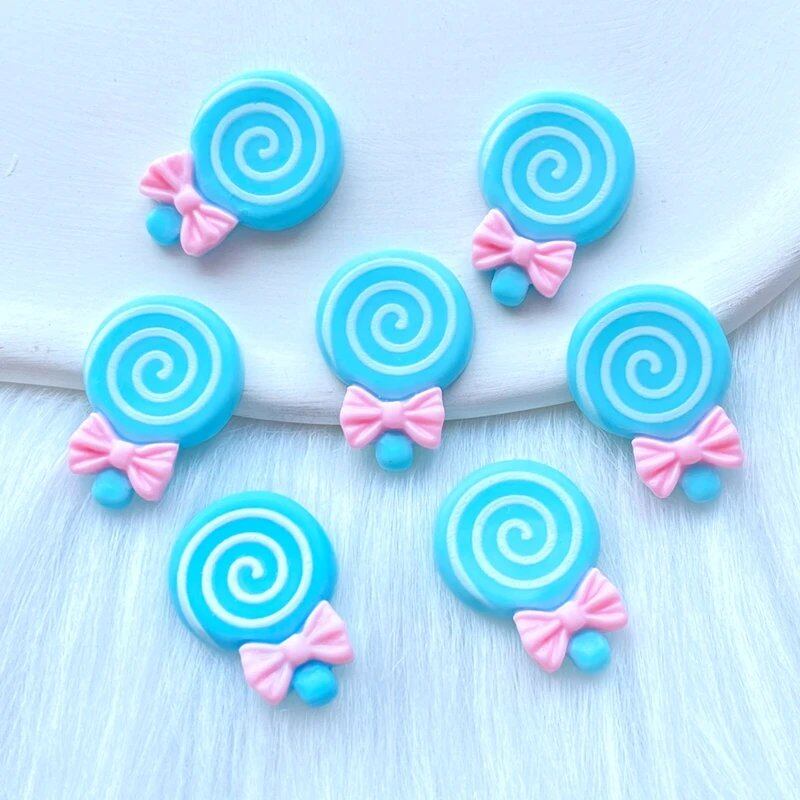 Pack of 10/20 New Resin Mini Candy/Lollipop Series Flatback Cabochons for Scrapbooking, DIY Jewelry, Crafts, and Decoration. Size: Parallel Import.
