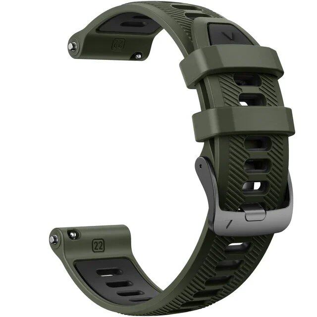 22mm Garmin Official Silicone EasyFit Strap for Forerunner 955/945, Original Bracelet, Forerunner 965 Watch Strap, Compatible with Instinct 1/2, Band Color: Parallel Import