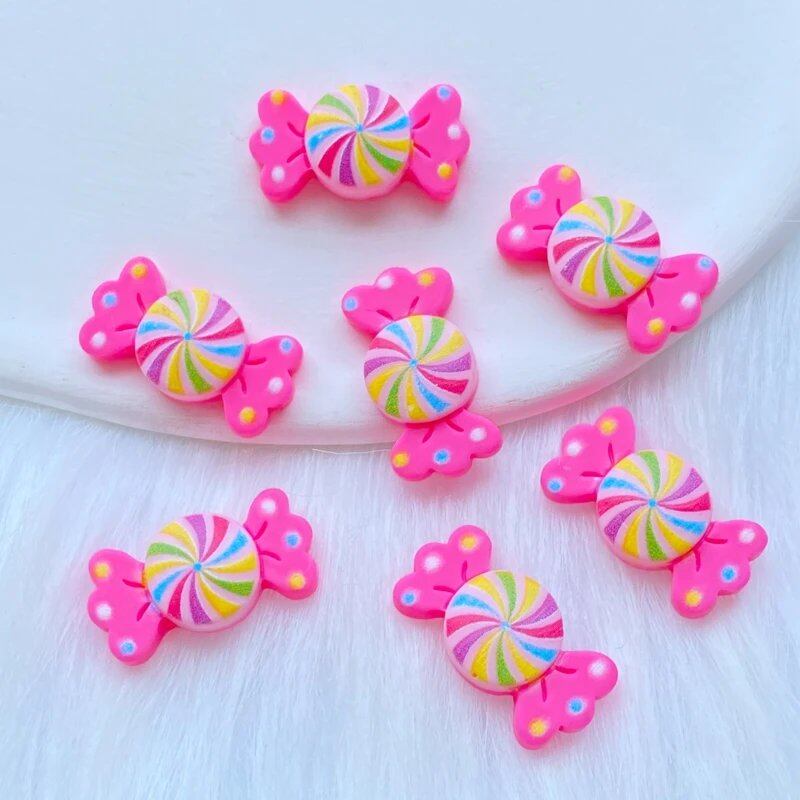 Pack of 10/20 New Resin Mini Candy/Lollipop Series Flatback Cabochons for Scrapbooking, DIY Jewelry, Crafts, and Decoration. Size: Parallel Import.