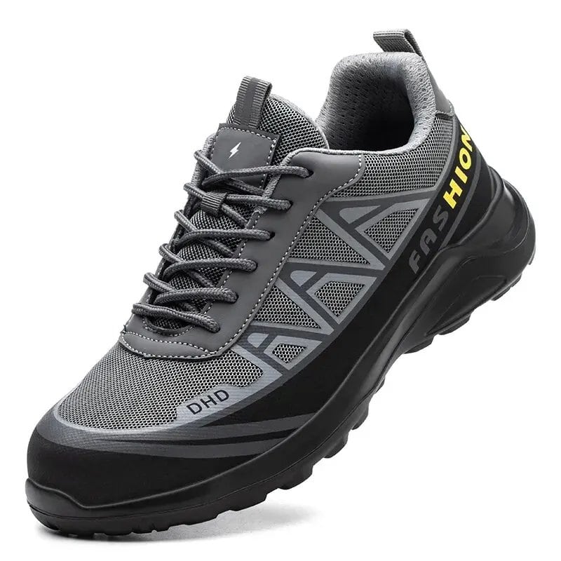 Men's Steel Toe Puncture-Resistant Safety Work Boots, Heavy-Duty, Protective, Color: Imported