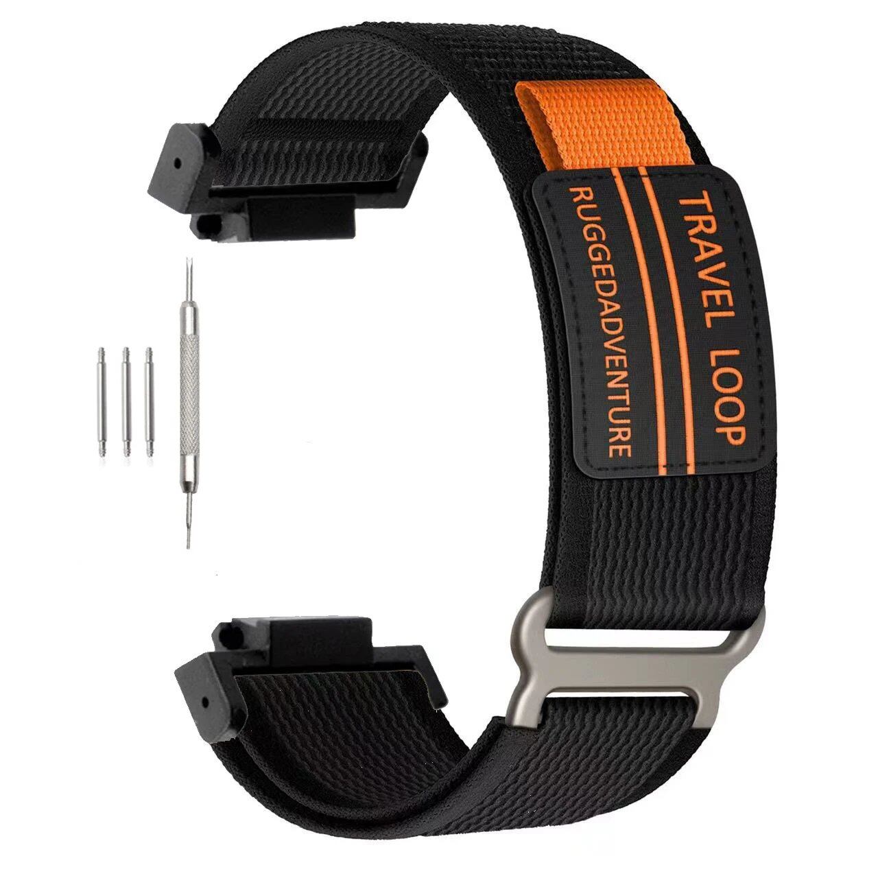 16mm Travel Loop Nylon Strap for Casio G-SHOCK GA110, GA100, GA120, GA900, GA2100, DW-5600, GW-B5600, and GW-M5610. Compatible with all Casio models. Size: 16mm. Band Color: Parallel Import.