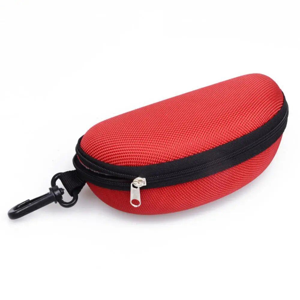 KLASSNUM Portable EVA Eyeglass Case with Carabiner Hook, Colorful Sunglasses Hard Case, Zippered Eyeglass Protection Box, Holder, New, Parallel Import
