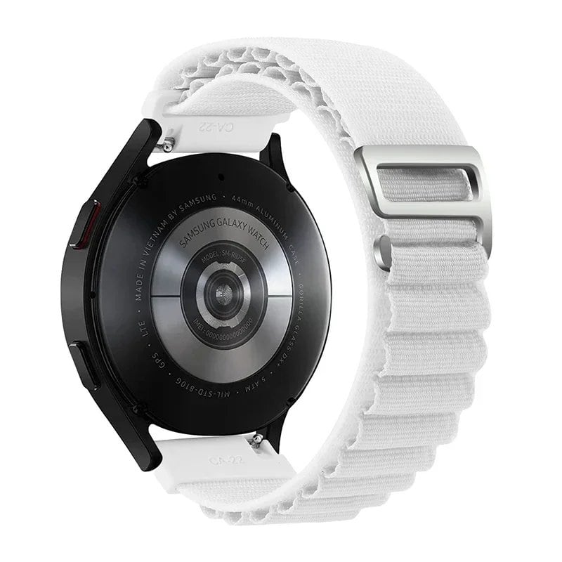 Nylon Alpine Loop Wristband for Samsung Galaxy Watch 6/4/5/Pro/Classic (45mm, 44mm, 40mm, 20mm, 22mm), Compatible with HUAWEI GT 2e/3, Band Color: Parallel Import