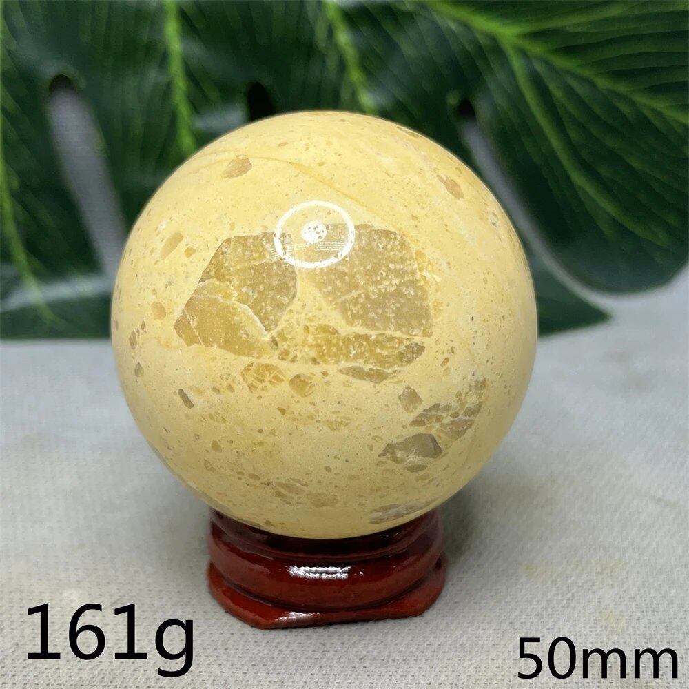 Hand-Polished Australian Gold Opal Ball, Ideal for Home Decor, Room Decoration, Holiday Gifts, Spiritual Stones, Healing, Witchcraft, Altars, and Prayer (Imported)