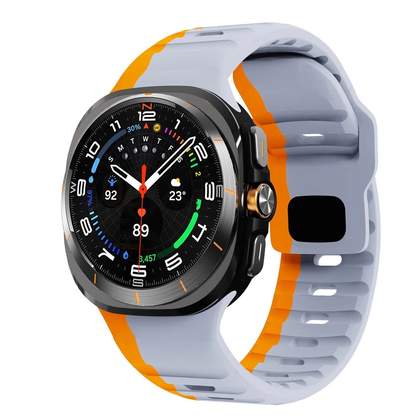 47mm Sport Silicone Strap Replacement for Samsung Galaxy Watch 7 Ultra. Band Color: ; Band Width: Compatible with Galaxy Watch 7 Ultra. Parallel Import.