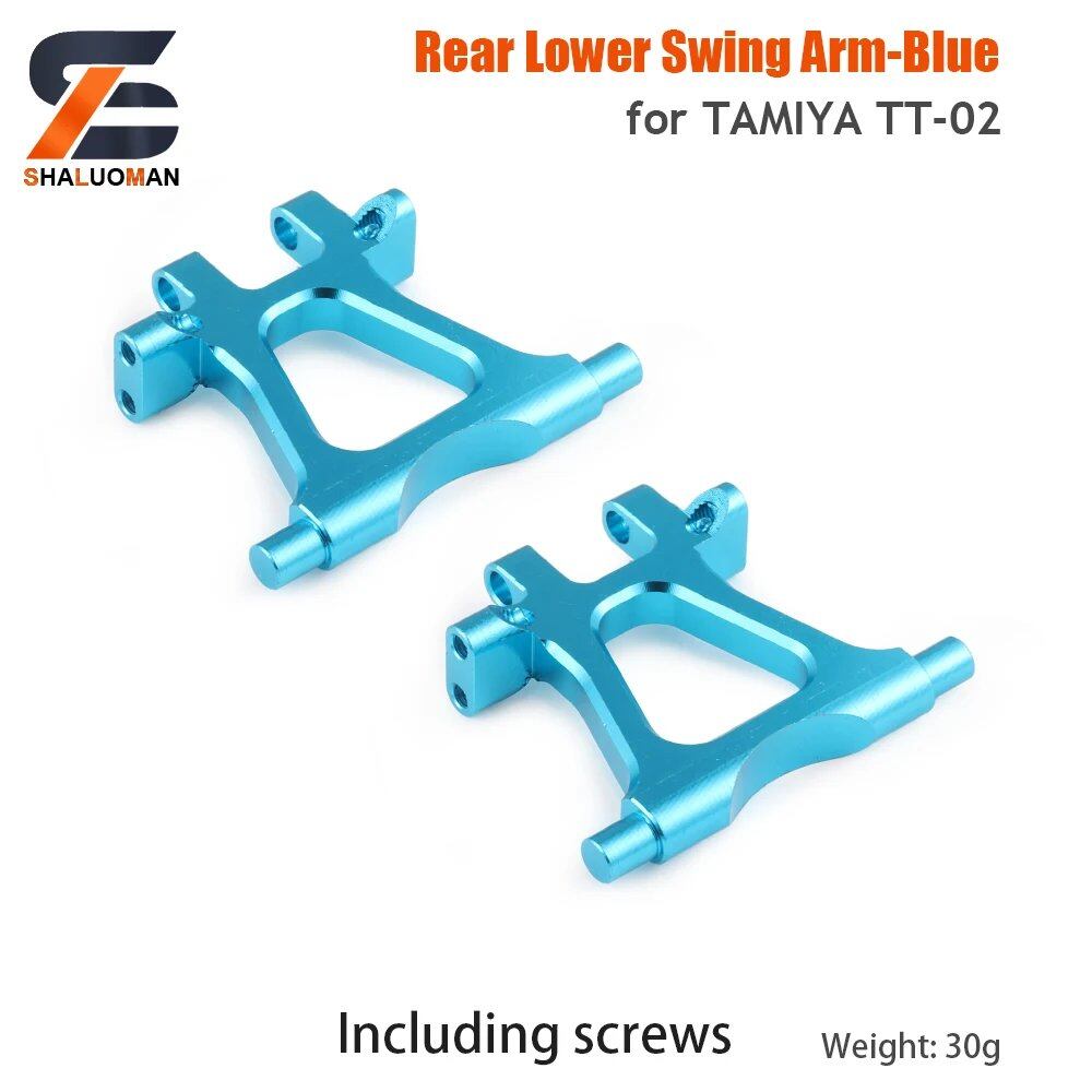 1/10 Scale RC Toy Car Tamiya TT-02/TT02 Swing Arm Shock Absorber, Steering Device, Bumper Sponge Upgrade Parts, Metal & Carbon Fiber, Parallel Import