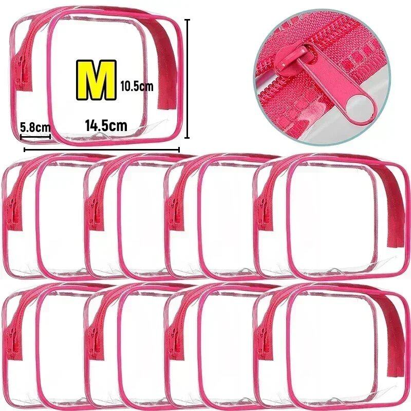 1/20 Clear PVC Storage Travel Organizer, Clear Makeup Bag, Beauty Case, Toiletry Bag, Bathroom Pouch, Size: Parallel Import
