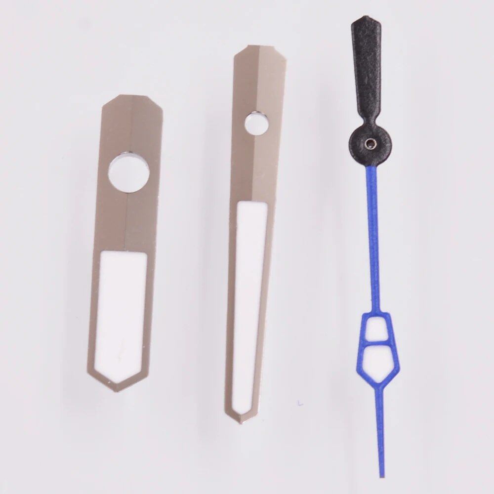 Green Luminous Hands for NH35, NH35A, NH36, 7S36, 7S25, 7S35, 6R15, 4R35, and 4R36 Automatic Movements (SKX/SBBN) - Parallel Import