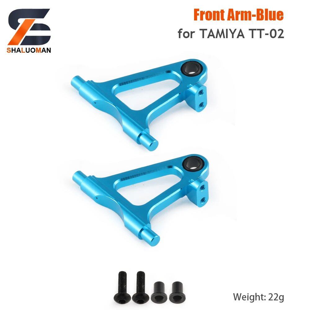 1/10 Scale RC Toy Car Tamiya TT-02/TT02 Swing Arm Shock Absorber, Steering Device, Bumper Sponge Upgrade Parts, Metal & Carbon Fiber, Parallel Import