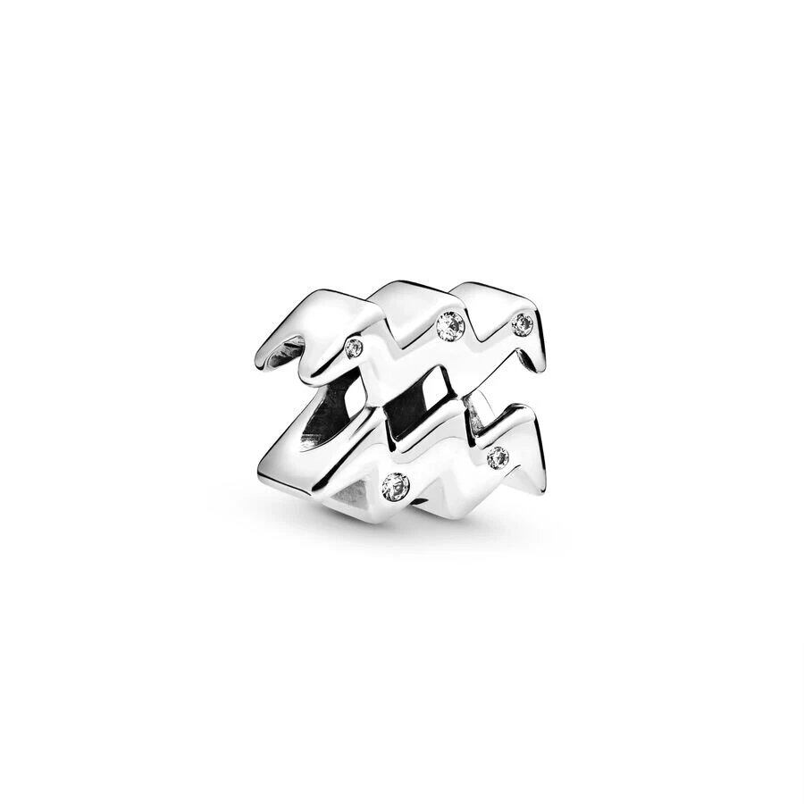 Sparkling 12 Zodiac Sign Beads with Aries, Cancer, and Libra Charms, Original 925 Sterling Silver Bracelet, DIY Jewelry Gift, Parallel Import