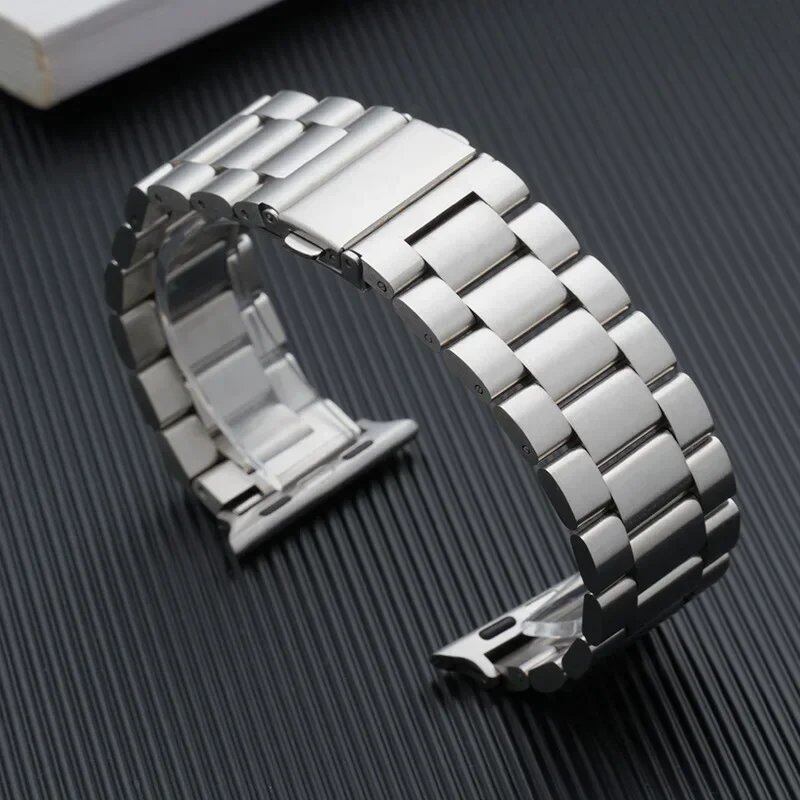 Stainless Steel Strap for Apple Watch 45mm, 44mm, Ultra 2, 49mm, 42mm, 40mm, 41mm, and 46mm, Metal Band, Series 10, 9, 8, 7, 6, 5, 4, 3, SE, Band Color: mm, Parallel Import