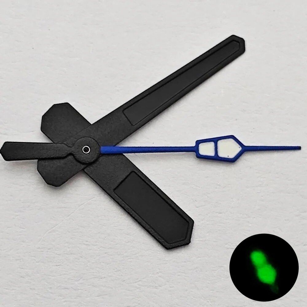 Riccias NH35 Watch Hands, Silver, Black, Gold, Rose Gold, Green Luminous, Compatible with NH35 and NH36 Movements, Parallel Import