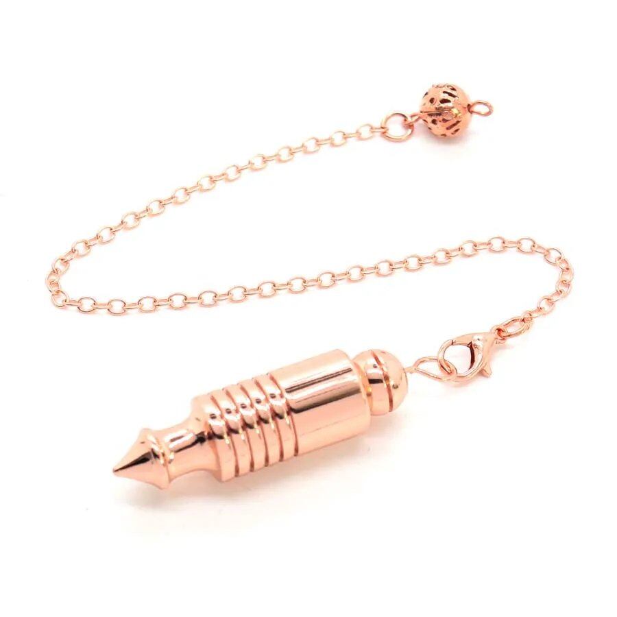Copper Cone Pendulum - Spiritual Tool for Dowsing, Divination, Energy Work, Meditation, Crystal Reading, and Magick. Metal Color: Imported.