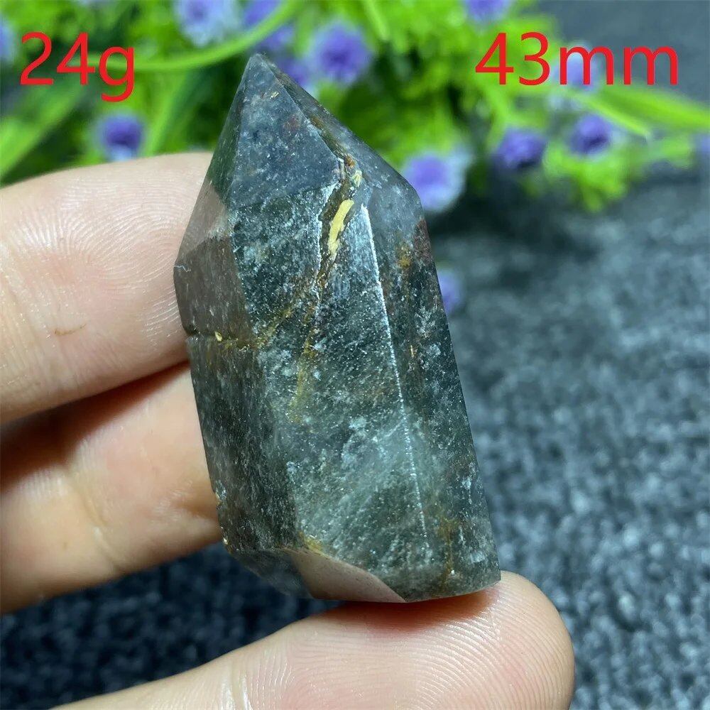 Natural Ghost Phantom Quartz Crystal Hexagonal Tower Obelisk, Spiritual Meditation, Reiki, Gift Stone, Home Decor, Parallel Import