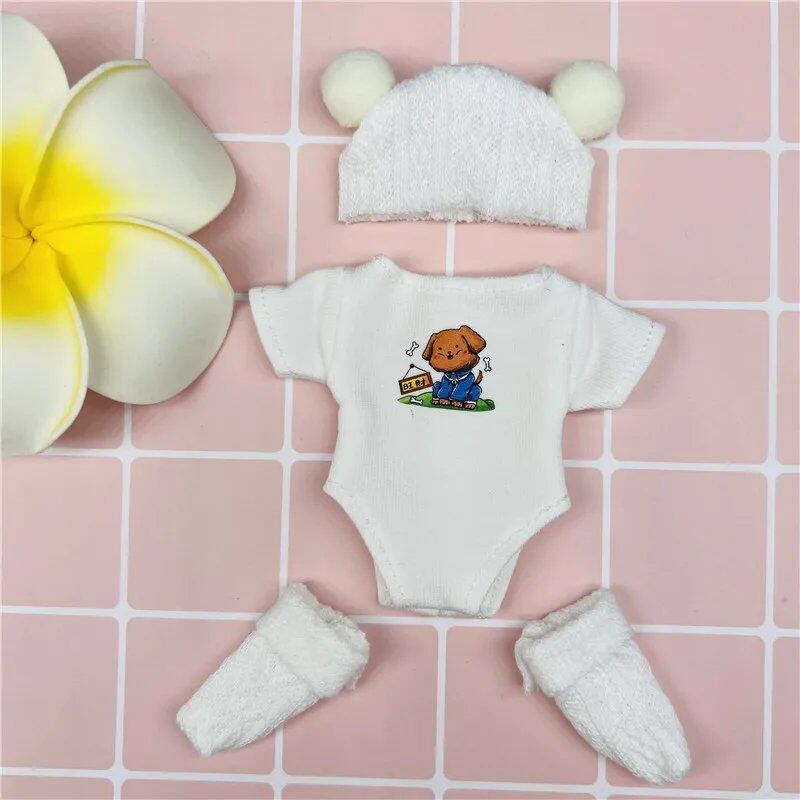 Animal Zodiac Sign 6-inch Mini Reborn Doll Clothes, Cute Baby Doll Outfits, Boy/Girl Doll Au Pair, Parallel Import