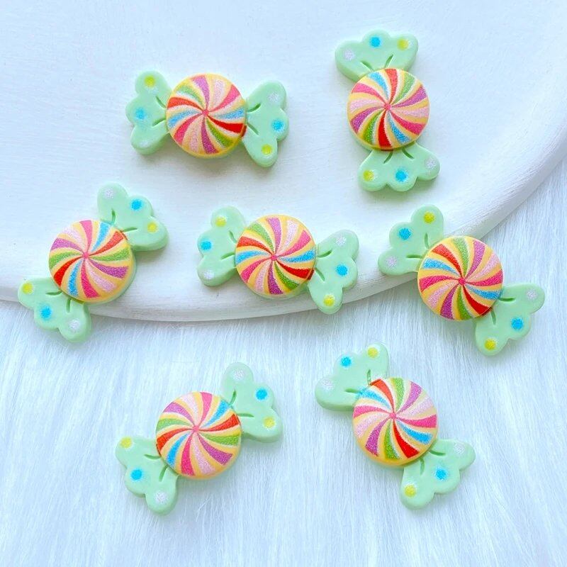 Pack of 10/20 New Resin Mini Candy/Lollipop Series Flatback Cabochons for Scrapbooking, DIY Jewelry, Crafts, and Decoration. Size: Parallel Import.