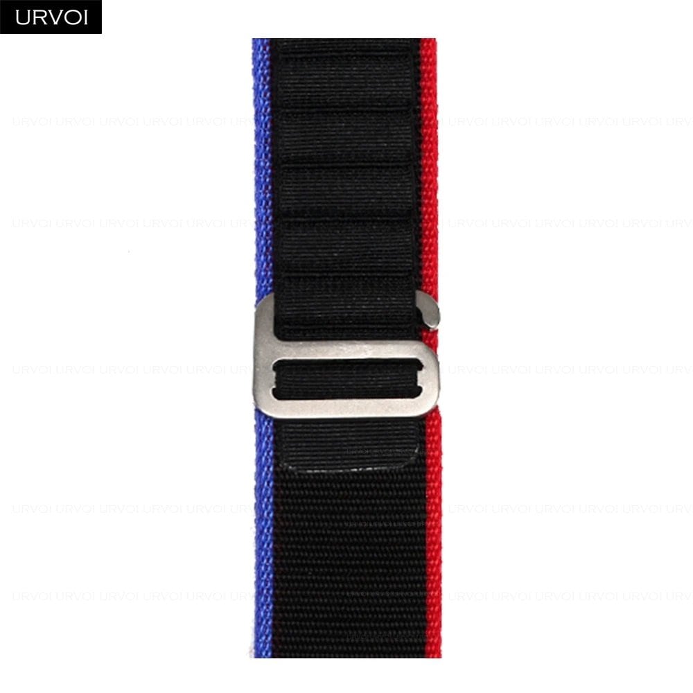URVOI Apple Watch Ultra 2 Band, Compatible with Series 10/9/8/7/6/SE, Alpine Loop Black, G-Hook Closure, Polyester Woven Cord, Compatible with iWatch 49mm, Band Colors: 44mm, 45mm, 46mm, 49mm, Parallel Import