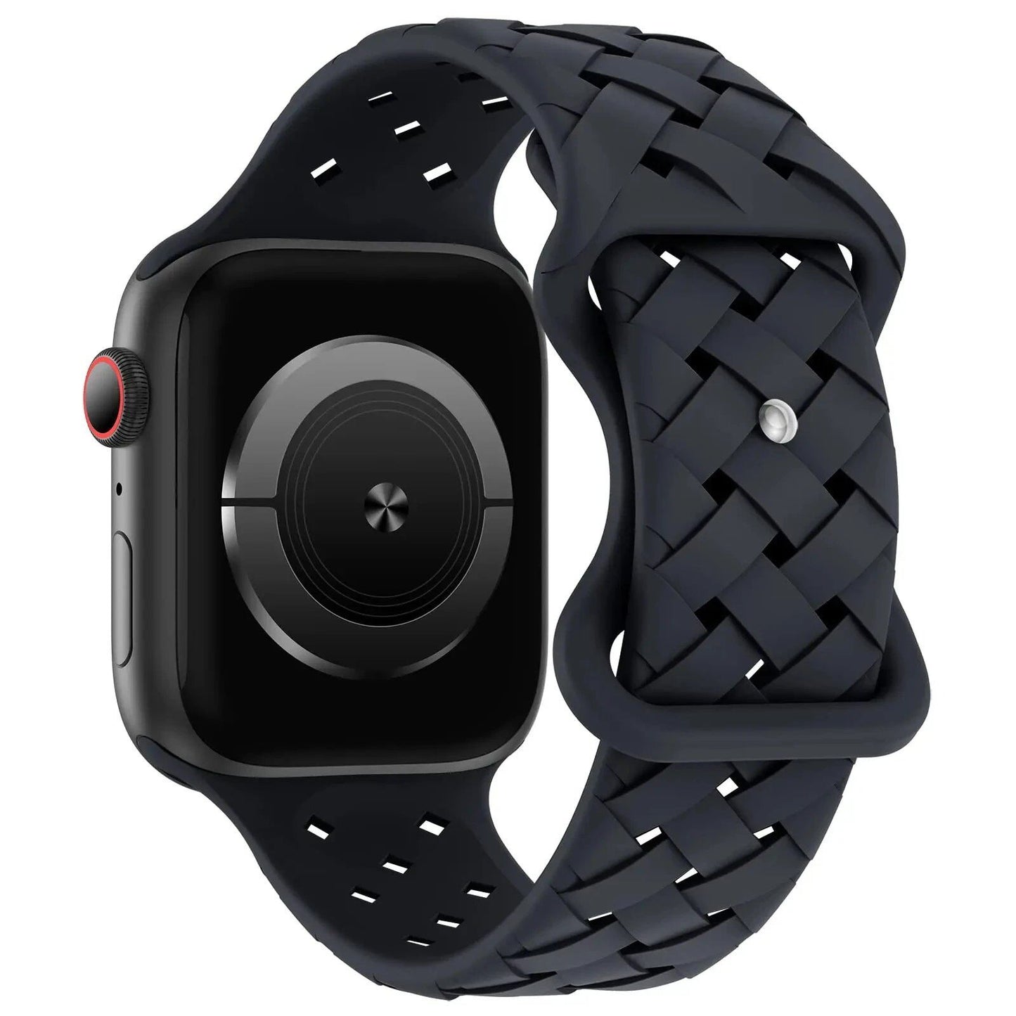 Apple Watch用シリコーンスポーツストラップ - Ultra 2/SE/Series 9/8/7/6/5対応 49mm・46mm・44mm・42mm・41mm・40mm 通気性バンド ;発送元: 並行輸入品
