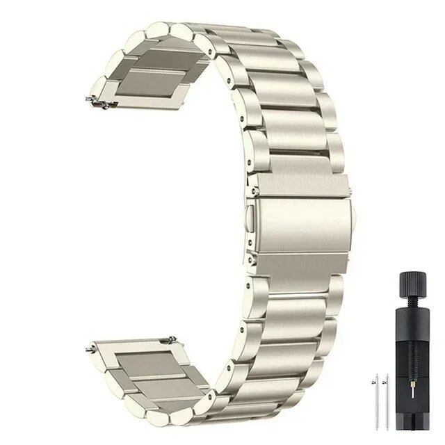 22mm Stainless Steel Strap for CMF by Nothing Watch Pro, Metal Bracelet, Watch Band, Compatible with CMF Watch Pro 2, Band Color: Parallel Import