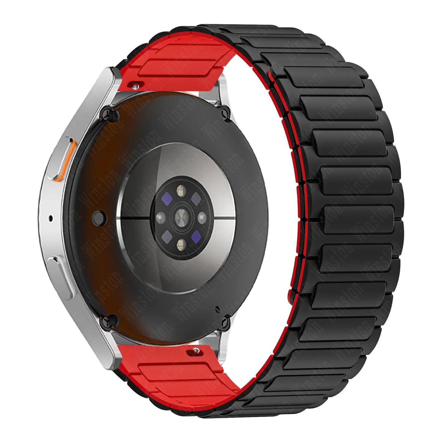 サムスンギャラクシーウォッチ7・6・5・4・6クラシック対応 20mm 22mm マグネット式シリコンバンド フアウェイウォッチGT5・4・3Pro(46mm)用 超快適ストラップ バンドカラー:mm 並行輸入品