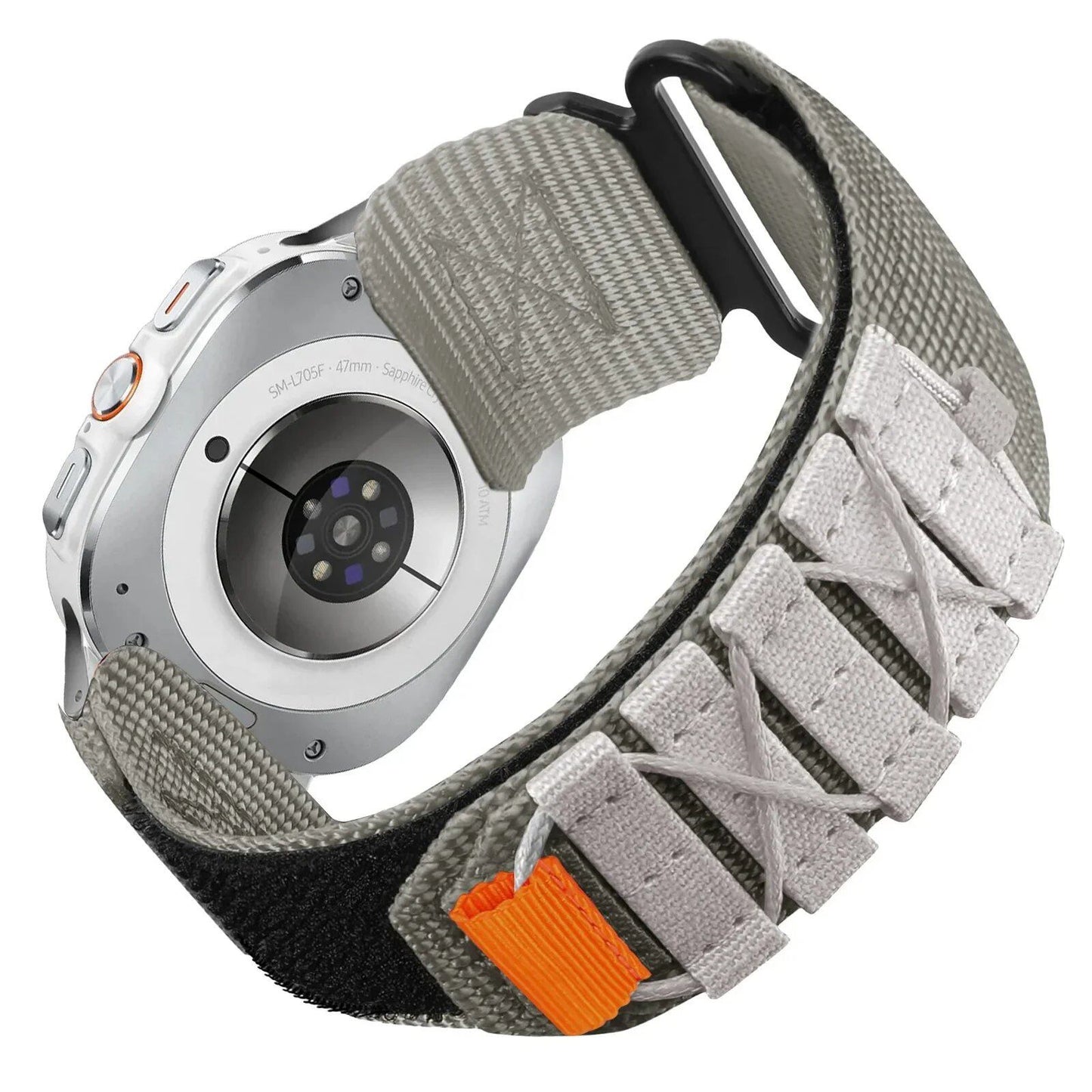 Non-Gap Nylon Strap, Quick Fit Band, Sport Bracelet for Samsung Galaxy Watch 7 Ultra (47mm) - Size: ; Band Width: Galaxy Watch 7 Ultra; Parallel Import