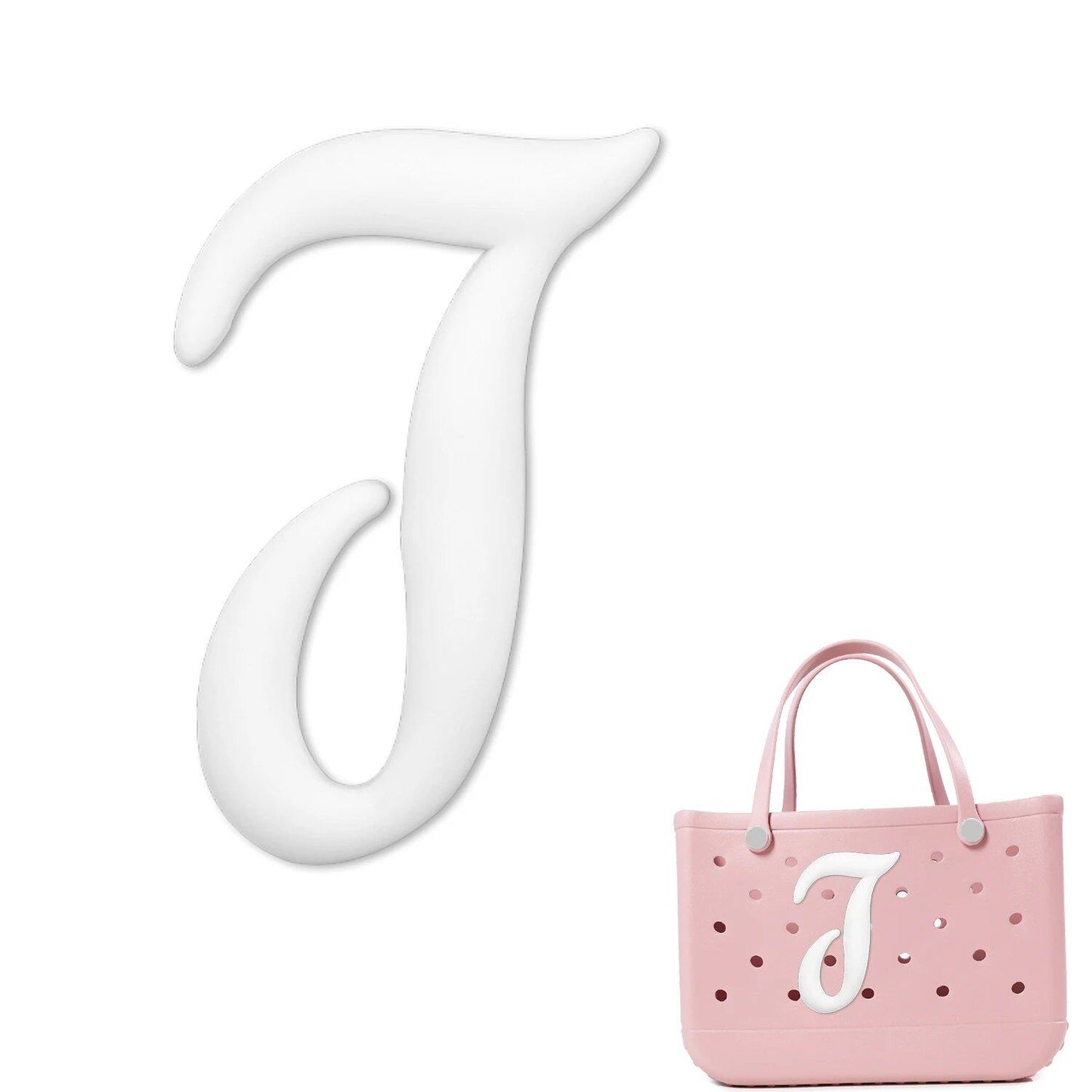 1/26 Scale PVC Greek Alphabet Bag Charms for Women, Beach Bag Decoration, Lettered Bag Accessories, Tote Bag Charms, Gift, Color, Parallel Import