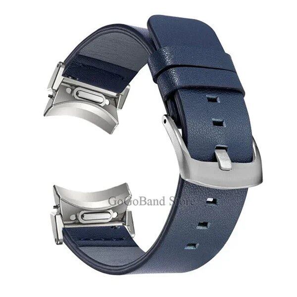 Gapless Leather Strap for Samsung Galaxy Watch 6 Classic (43mm, 47mm) - Quick-Fit Replacement Band for Galaxy Watch 5/4/5 Pro (40mm, 44mm, 45mm) - Size: Galaxy Watch; Imported